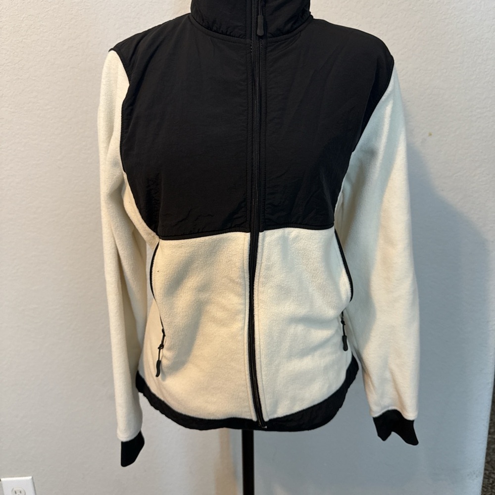 Women's Black and Cream Jacket